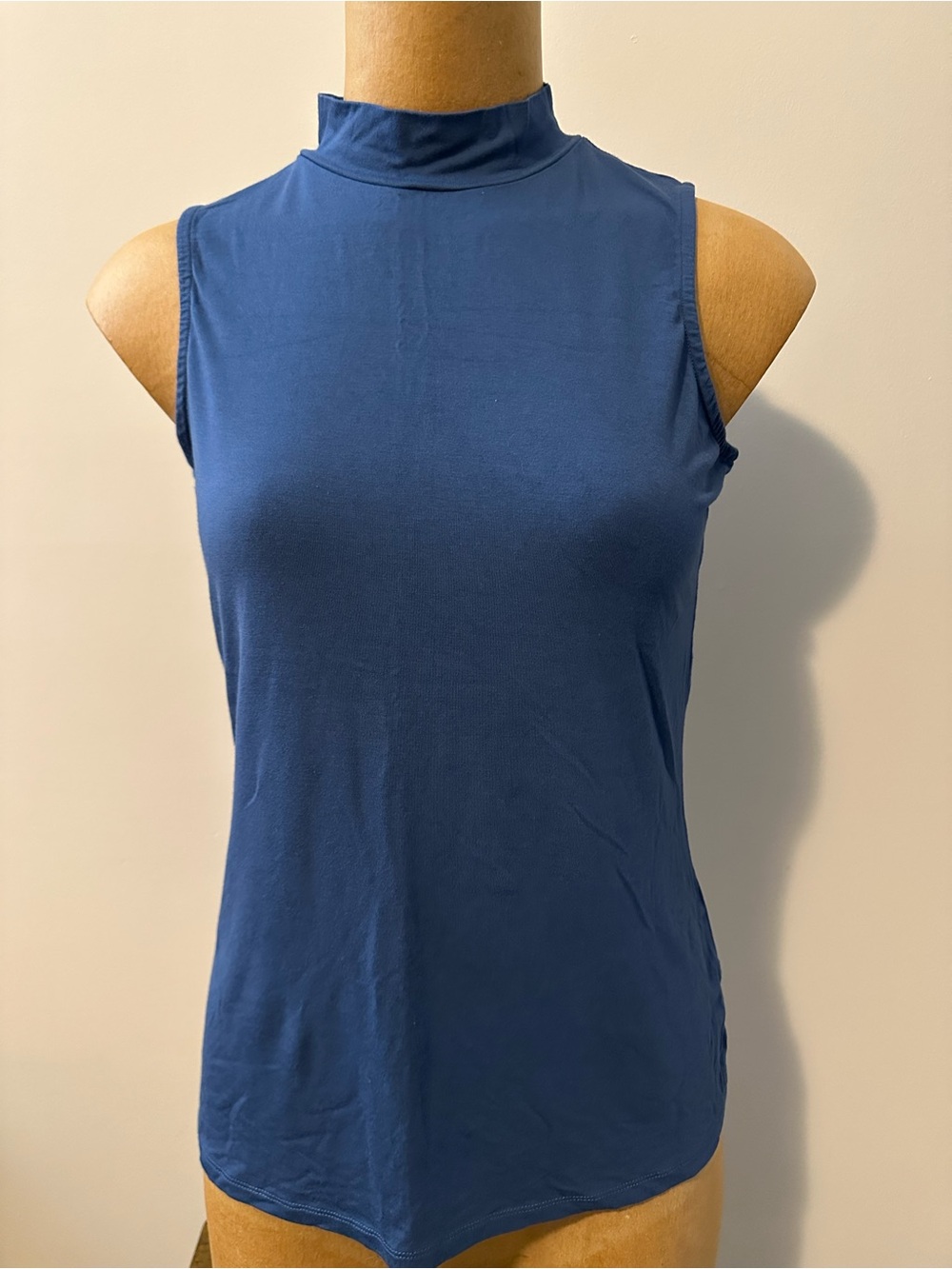 Le Chateau Sleeveless Mock Neck Tank Top